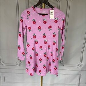 New Epic Threads Girls Dress XL 14 16 Pink Floral Long Sleeve Cotton Blend Play